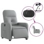 Sillón reclinable eléctrico tela gris claro en Sillones | Comprar online en Foru.es