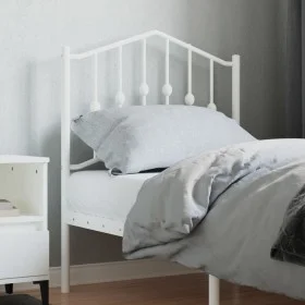 Cabecero de metal blanco 75 cm de vidaXL, Cabeceros y pies de cama - Ref: Foro24-373864, Precio: 20,91 €, Descuento: %