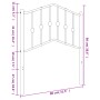 Cabecero de metal blanco 75 cm de vidaXL, Cabeceros y pies de cama - Ref: Foro24-373864, Precio: 21,22 €, Descuento: %