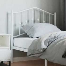 White metal headboard 90 cm by vidaXL, Headboards and footboards - Ref: Foro24-373866, Price: 23,62 €, Discount: %