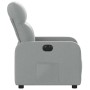 Sillón reclinable eléctrico tela gris claro en Sillones | Comprar online en Foru.es