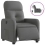 Sillón reclinable eléctrico de tela gris oscuro en Sillones | Comprar online en Foru.es