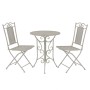 Mesa y sillas bistró de jardín 3 piezas acero gris de vidaXL, Conjuntos de jardín - Ref: Foro24-43153, Precio: 247,28 €, Desc...