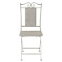 Mesa y sillas bistró de jardín 3 piezas acero gris de vidaXL, Conjuntos de jardín - Ref: Foro24-43153, Precio: 247,28 €, Desc...