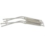 Mesa y sillas bistró de jardín 3 piezas acero gris de vidaXL, Conjuntos de jardín - Ref: Foro24-43153, Precio: 247,28 €, Desc...