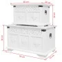 Set de baúles de almacenamiento 2 unidades blanco de vidaXL, Baúles de almacenamiento - Ref: Foro24-244360, Precio: 181,46 €,...