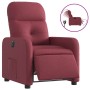 Sillón reclinable eléctrico tela rojo tinto en Sillones | Comprar online en Foru.es