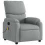 Sillón reclinable de masaje de tela gris claro de vidaXL, Sillones - Ref: Foro24-373422, Precio: 203,70 €, Descuento: %