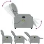 Sillón reclinable de masaje de tela gris claro de vidaXL, Sillones - Ref: Foro24-373422, Precio: 200,69 €, Descuento: %