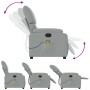 Sillón reclinable de masaje de tela gris claro de vidaXL, Sillones - Ref: Foro24-373422, Precio: 203,70 €, Descuento: %
