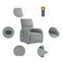 Sillón reclinable de masaje de tela gris claro de vidaXL, Sillones - Ref: Foro24-373422, Precio: 203,70 €, Descuento: %