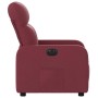 Sillón reclinable eléctrico tela rojo tinto en Sillones | Comprar online en Foru.es