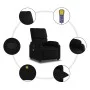 Sillón de masaje reclinable cuero sintético negro by vidaXL, Armchairs - Ref: Foro24-373441, Price: 186,35 €, Discount: %