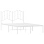 Estructura de cama de metal con cabecero blanca 120x200 cm de vidaXL, Camas y somieres - Ref: Foro24-373836, Precio: 94,57 €,...