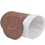 Cesto de la ropa de bambú ovalado marrón de vidaXL, Cestas para ropa - Ref: Foro24-245580, Precio: 30,53 €, Descuento: %