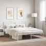 Estructura de cama de metal con cabecero blanco 183x213 cm de vidaXL, Camas y somieres - Ref: Foro24-373843, Precio: 101,85 €...