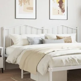 White metal headboard 180 cm by vidaXL, Headboards and footboards - Ref: Foro24-373874, Price: 28,83 €, Discount: %