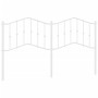 Cabecero de metal blanco 180 cm de vidaXL, Cabeceros y pies de cama - Ref: Foro24-373874, Precio: 29,22 €, Descuento: %