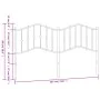 White metal headboard 180 cm by vidaXL, Headboards and footboards - Ref: Foro24-373874, Price: 28,83 €, Discount: %
