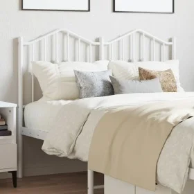 White metal headboard 120 cm by vidaXL, Headboards and footboards - Ref: Foro24-373869, Price: 29,74 €, Discount: %