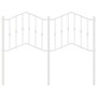 Cabecero de metal blanco 120 cm de vidaXL, Cabeceros y pies de cama - Ref: Foro24-373869, Precio: 32,92 €, Descuento: %
