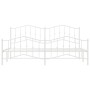 Estructura cama metal con cabecero y pie cama blanco 193x203 cm de vidaXL, Camas y somieres - Ref: Foro24-373862, Precio: 123...