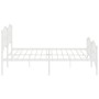 Estructura cama metal con cabecero y pie cama blanco 193x203 cm de vidaXL, Camas y somieres - Ref: Foro24-373862, Precio: 123...