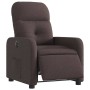 Sillón reclinable eléctrico tela marrón oscuro en Sillones | Comprar online en Foru.es