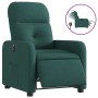 Sillón reclinable eléctrico tela verde oscuro en Sillones | Comprar online en Foru.es