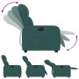 Sillón reclinable eléctrico tela verde oscuro en Sillones | Comprar online en Foru.es