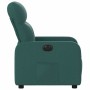 Sillón reclinable eléctrico tela verde oscuro en Sillones | Comprar online en Foru.es