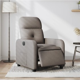 Sillón reclinable eléctrico tela gris taupé en Sillones | Comprar online en Foru.es