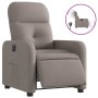 Sillón reclinable eléctrico tela gris taupé en Sillones | Comprar online en Foru.es