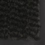 Alfombra de entrada rectangular de nudo 80x120 cm negra de vidaXL, Felpudos - Ref: Foro24-132711, Precio: 42,04 €, Descuento: %
