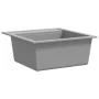 Fregadero de cocina de un seno de granito gris de vidaXL, Fregaderos - Ref: Foro24-142949, Precio: 166,17 €, Descuento: %