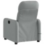 Sillón reclinable de masaje eléctrico tela gris claro en Sillones | Comprar online en Foru.es