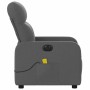 Sillón reclinable de masaje eléctrico tela gris oscuro en Sillones | Comprar online en Foru.es