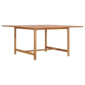 Solid teak wood garden table 150x150x76 cm by vidaXL, Garden tables - Ref: Foro24-49008, Price: 260,88 €, Discount: %