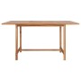 Mesa de jardín de madera maciza de teca 150x150x76 cm de vidaXL, Mesas de jardín - Ref: Foro24-49008, Precio: 307,10 €, Descu...