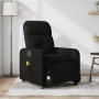 Sillón reclinable de masaje eléctrico tela negro en Sillones | Comprar online en Foru.es