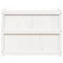 Jardinera de madera maciza de pino blanca 90x50x70 cm de vidaXL, Maceteros y jardineras - Ref: Foro24-837470, Precio: 89,95 €...