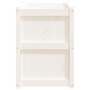 Jardinera de madera maciza de pino blanca 90x50x70 cm de vidaXL, Maceteros y jardineras - Ref: Foro24-837470, Precio: 100,96 ...