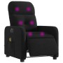 Sillón reclinable de masaje eléctrico tela negro en Sillones | Comprar online en Foru.es