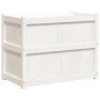 Jardinera de madera maciza de pino blanca 90x50x70 cm de vidaXL, Maceteros y jardineras - Ref: Foro24-837470, Precio: 89,95 €...