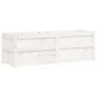 Jardinera madera maciza de pino blanco 150x50x50 cm de vidaXL, Maceteros y jardineras - Ref: Foro24-837485, Precio: 119,66 €,...