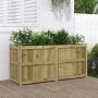 Jardinera de madera de pino impregnada 150x50x70 cm de vidaXL, Maceteros y jardineras - Ref: Foro24-837493, Precio: 143,99 €,...