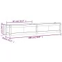 Jardinera de madera de pino impregnada 180x31x31 cm de vidaXL, Maceteros y jardineras - Ref: Foro24-837502, Precio: 103,29 €,...