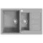Kitchen sink with two gray granite bowls by vidaXL, Sinks - Ref: Foro24-142951, Price: 192,89 €, Discount: %