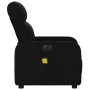 Sillón reclinable de masaje eléctrico tela negro en Sillones | Comprar online en Foru.es