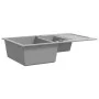 Kitchen sink with two gray granite bowls by vidaXL, Sinks - Ref: Foro24-142951, Price: 192,89 €, Discount: %